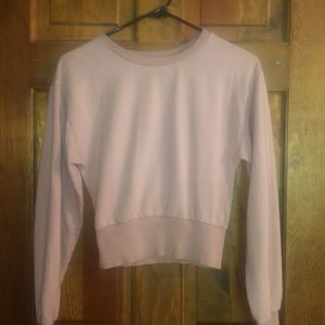 Long sleeve light pink top